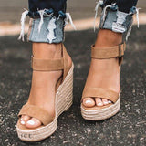 Mila – Orthopedic Wedge Sandals with Buckle