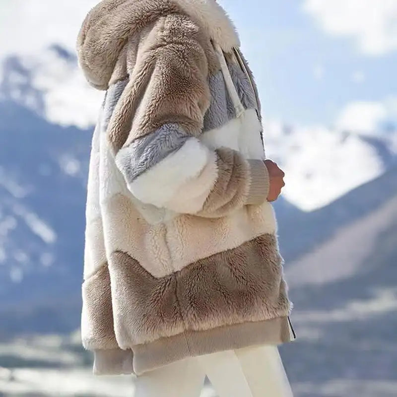 Eleonora Women's Cozy Winter Coat - Plush, Warm & Stylish Outerwear for Cold Weather
