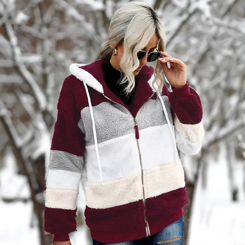 Eleonora Women's Cozy Winter Coat - Plush, Warm & Stylish Outerwear for Cold Weather
