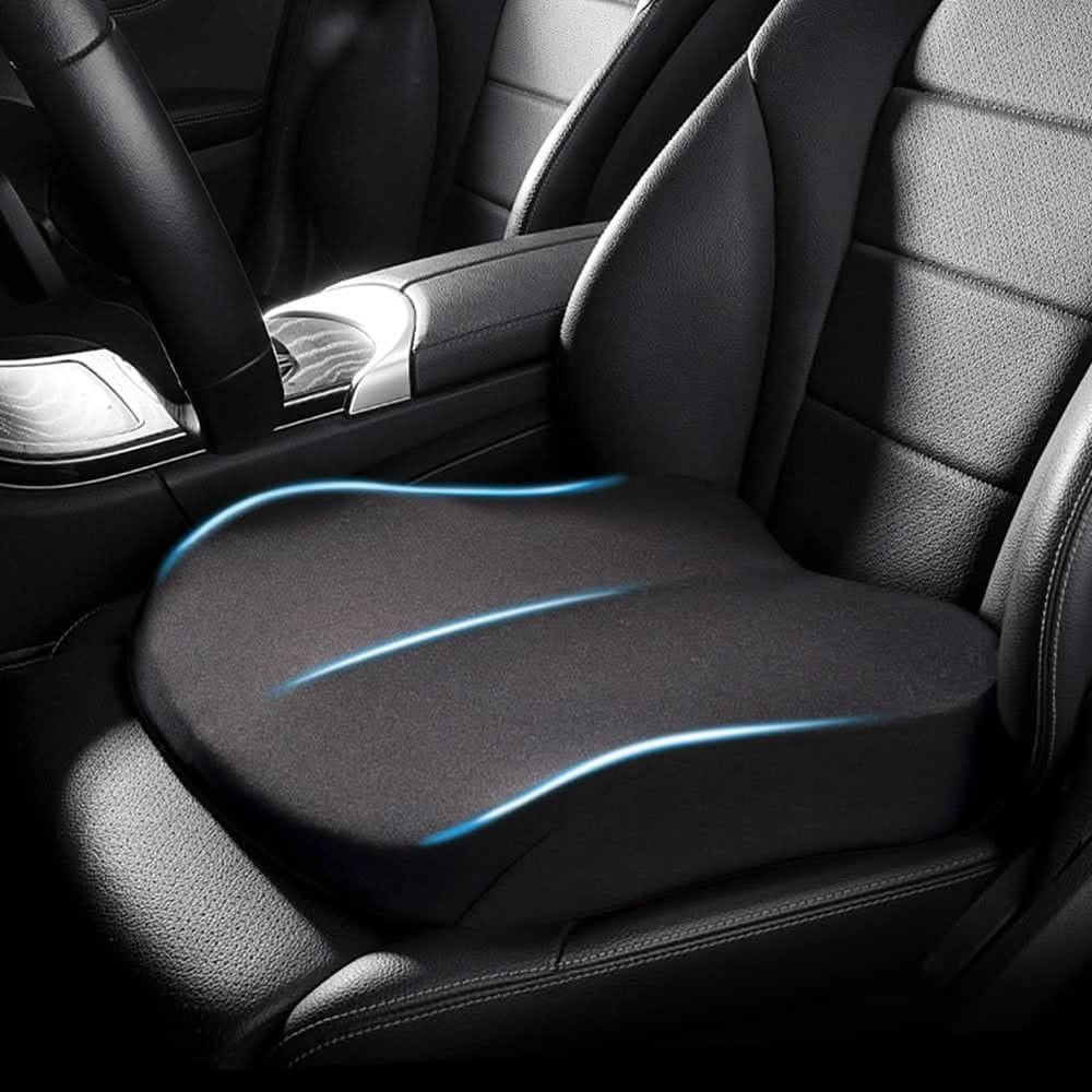 VIEWBOOST Ergonomic Car Seat Cushion – Enhanced Visibility & Comfort for a Superior Driving Experience