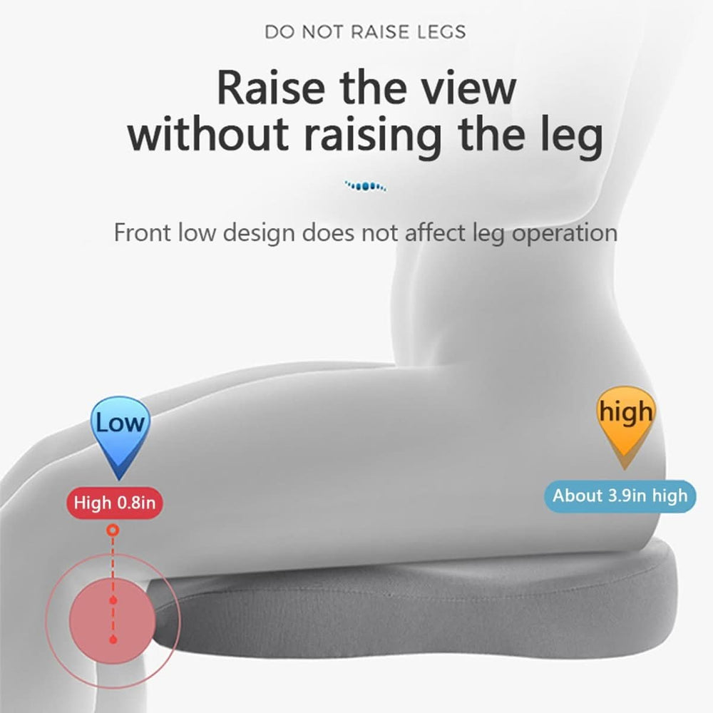 VIEWBOOST Ergonomic Car Seat Cushion – Enhanced Visibility & Comfort for a Superior Driving Experience