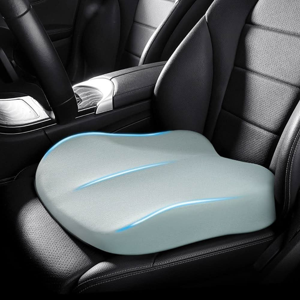 VIEWBOOST Ergonomic Car Seat Cushion – Enhanced Visibility & Comfort for a Superior Driving Experience