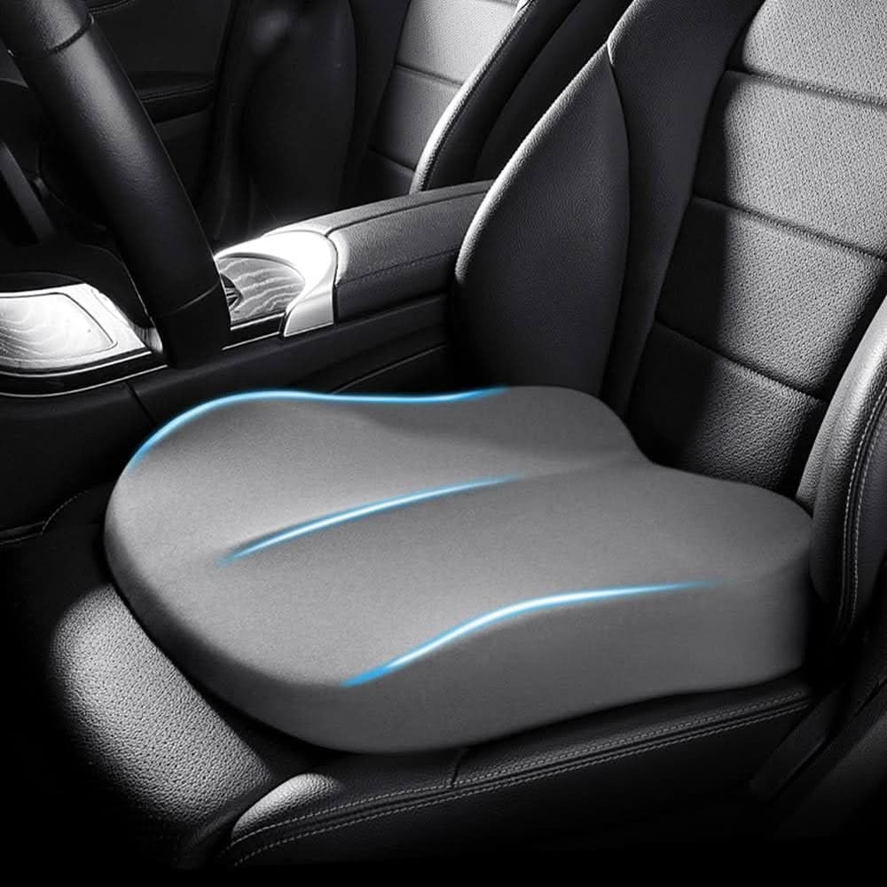 VIEWBOOST Ergonomic Car Seat Cushion – Enhanced Visibility & Comfort for a Superior Driving Experience