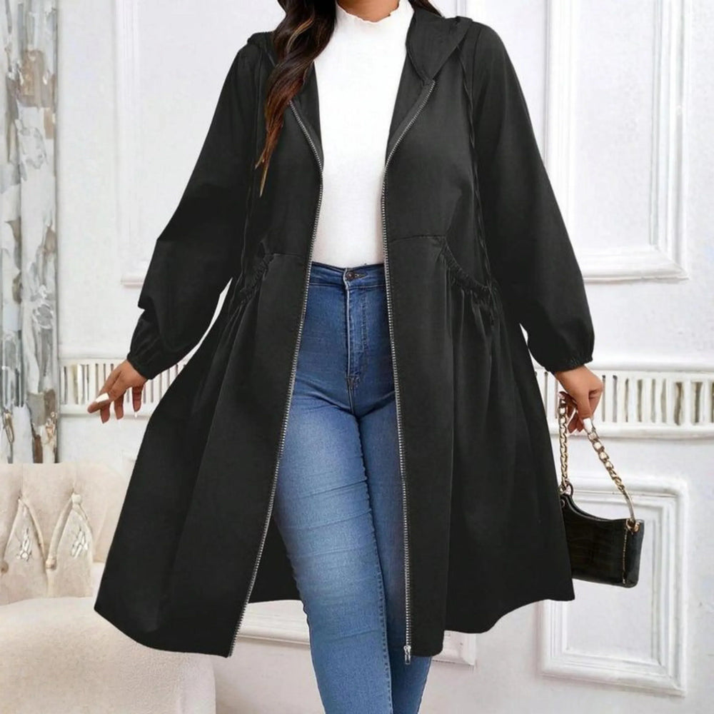 Women's hooded coat, view 1