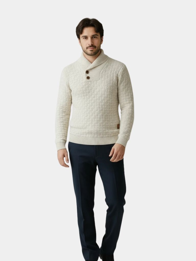 Men's longline cardigan, view 3