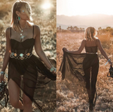Amelie Vogue Vintage Festival Dress with Charm | Bohemian Style, Perfect for Summer Events