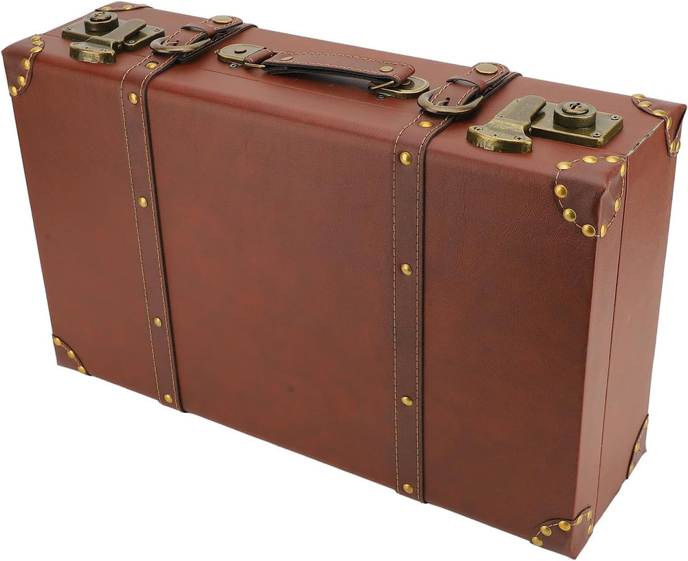 Heritage Brown Vintage Leather Carry-On Overnight Case with Durable Alloy Lock – Stylish Travel Bag
