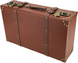 Heritage Brown Vintage Leather Carry-On Overnight Case with Durable Alloy Lock – Stylish Travel Bag
