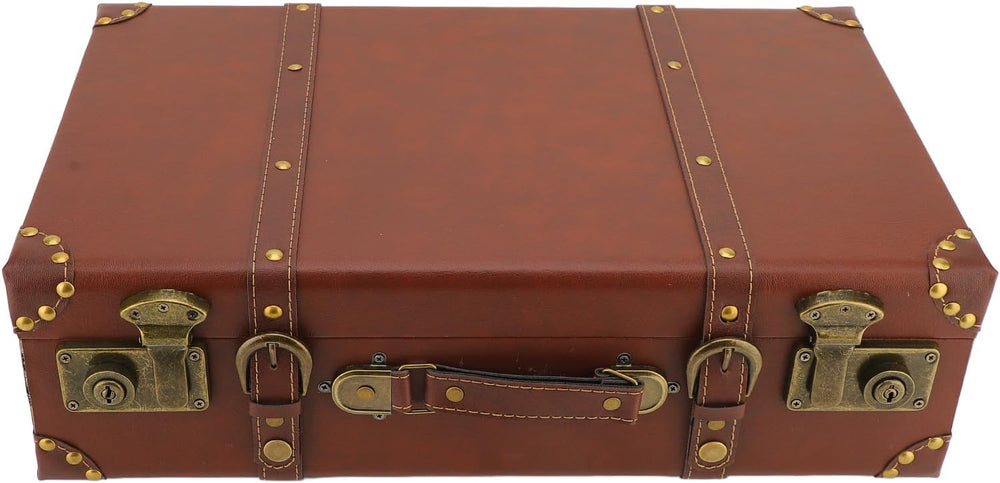 Heritage Brown Vintage Leather Carry-On Overnight Case with Durable Alloy Lock – Stylish Travel Bag