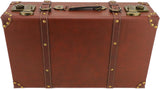 Heritage Brown Vintage Leather Carry-On Overnight Case with Durable Alloy Lock – Stylish Travel Bag