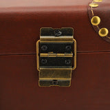 Heritage Brown Vintage Leather Carry-On Overnight Case with Durable Alloy Lock – Stylish Travel Bag