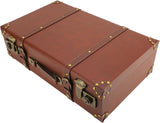 Heritage Brown Vintage Leather Carry-On Overnight Case with Durable Alloy Lock – Stylish Travel Bag