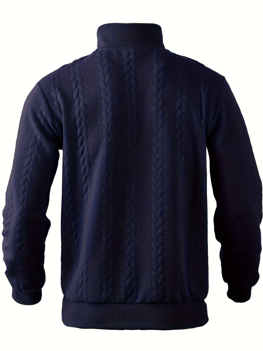 Vintage Men's Jumper with Zip - Victor - 4