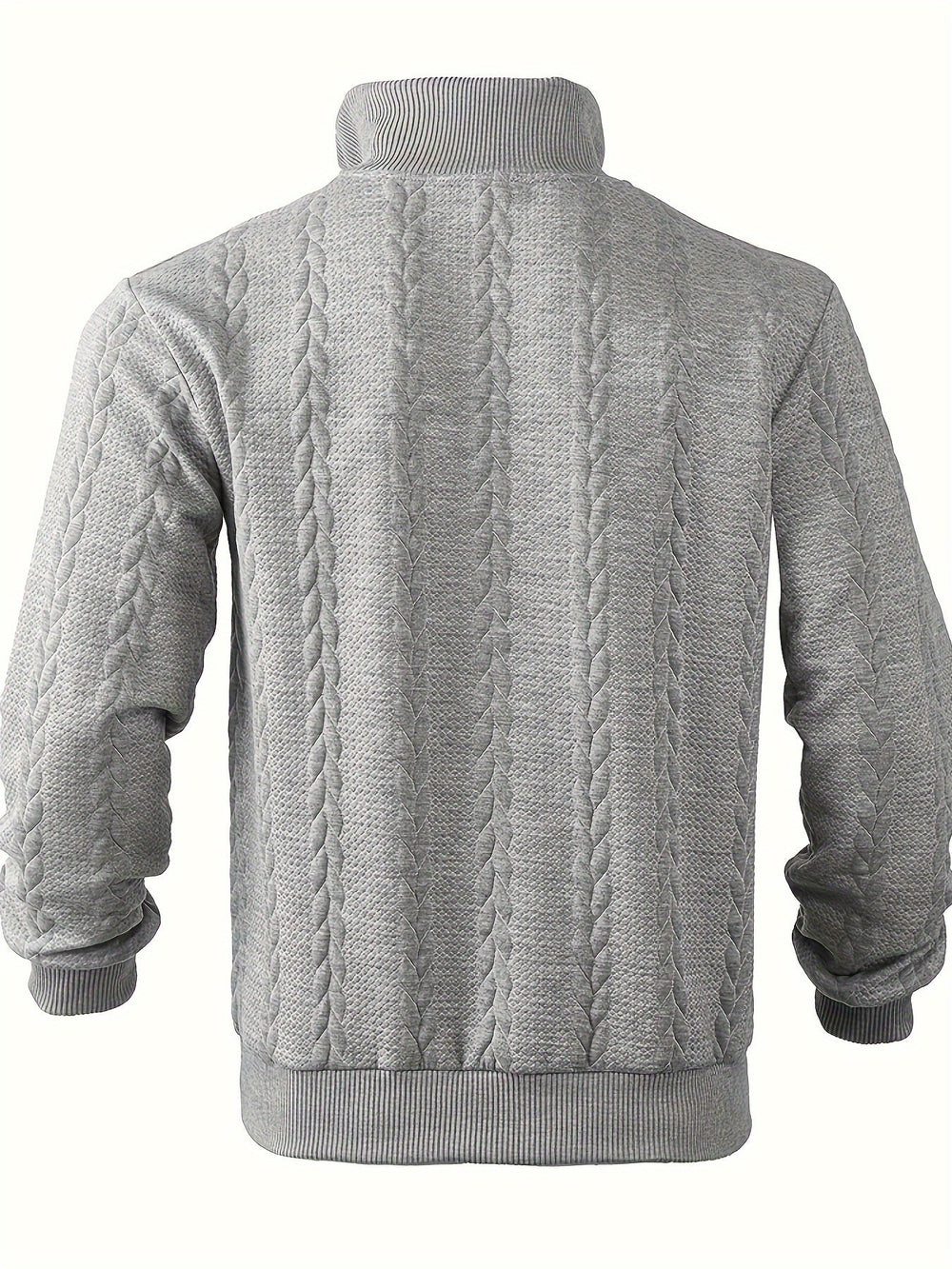 Vintage Men's Jumper with Zip - Victor - 5