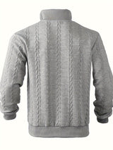 Vintage Men's Jumper with Zip - Victor - 5