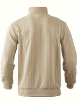 Vintage Men's Jumper with Zip - Victor - 6