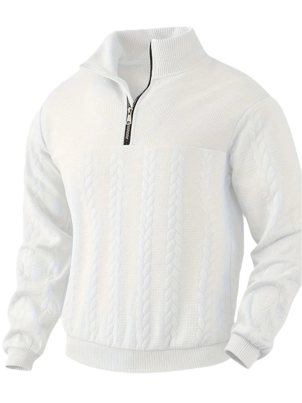 Vintage Men's Jumper with Zip - Victor - 7