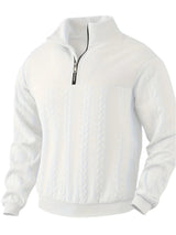 Vintage Men's Jumper with Zip - Victor