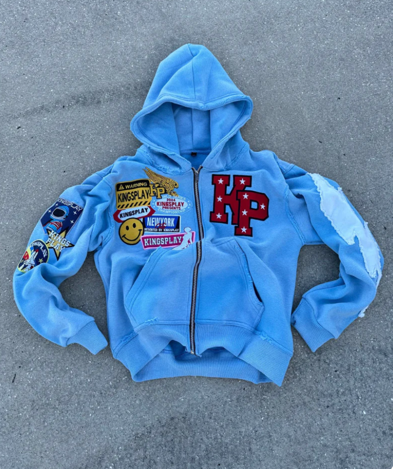 Elite KP Men's Full-Zip Hoodie - Premium Comfort & Style for Active Lifestyle