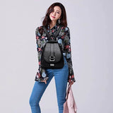 Stylish Premium Water-Resistant Leather Backpack for Women - Durable, Fashionable, and Versatile Travel Bag