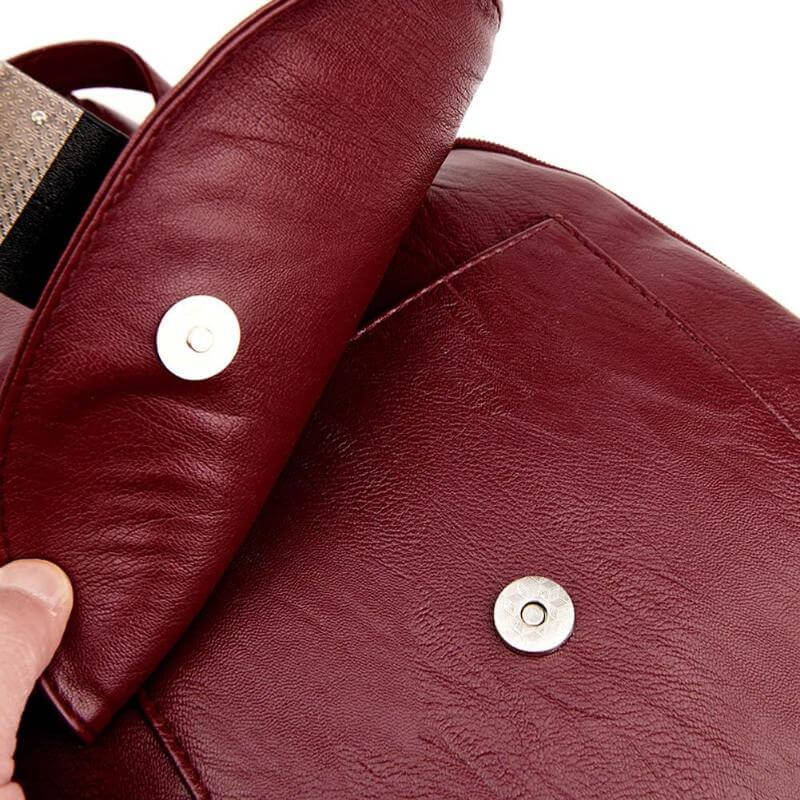 Stylish Premium Water-Resistant Leather Backpack for Women - Durable, Fashionable, and Versatile Travel Bag