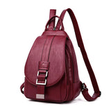 Stylish Premium Water-Resistant Leather Backpack for Women - Durable, Fashionable, and Versatile Travel Bag