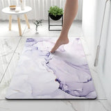 Non-Slip Bath Mat – Marble Look, Absorbent & Machine-Washable 60×90cm