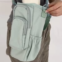Insulated Water Bottle Sling Bag – Crossbody Strap, Zip Closure & 7 Colors