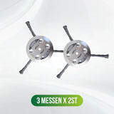Lawn Edger Trimmer – Durable Metal Build, Tool-Free Quick-Change Blades & 3 or 6 Pack