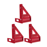 Aluminum Angle Ruler – Anodized, 45°/90° Multi-Angle & Drilling Template