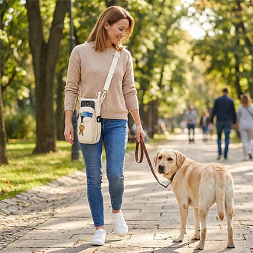Insulated Water Bottle Sling Bag – Crossbody Strap, Zip Closure & 7 Colors