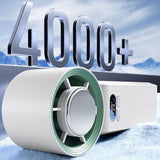 Portable Handheld Fan – Semiconductor Cooling, LED Battery Display, 4 Colors