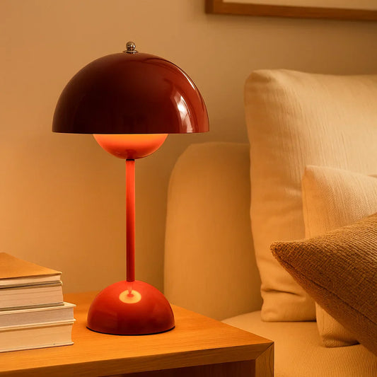 Modern Touch Table Lamp – Scandinavian Design, 3-Level Dimming & USB Rechargeable
