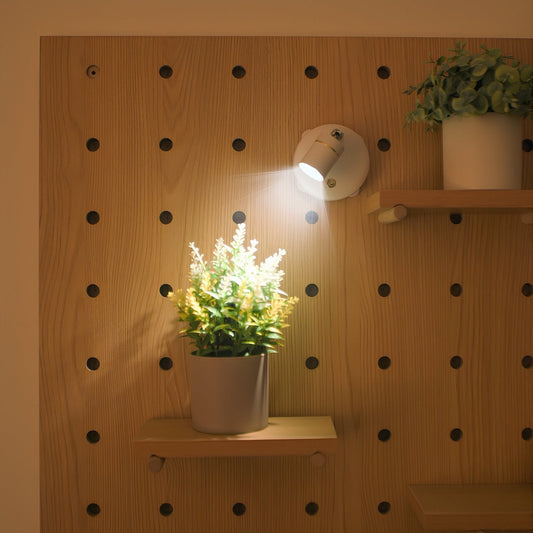 LED Wall Sconce Spotlight – Battery Operated, Adjustable & Dimmable