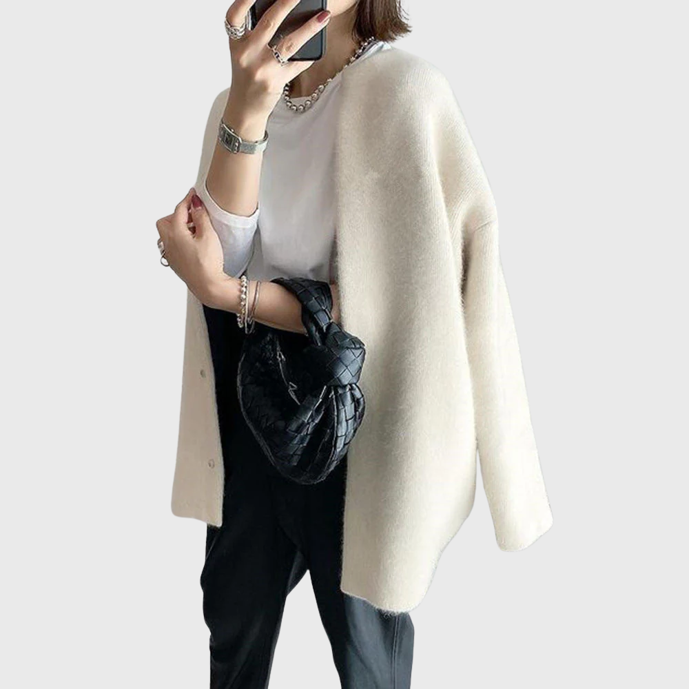 Stylish Wanda Longline Open-Front Cardigan for Women - Cozy & Versatile Layering Piece