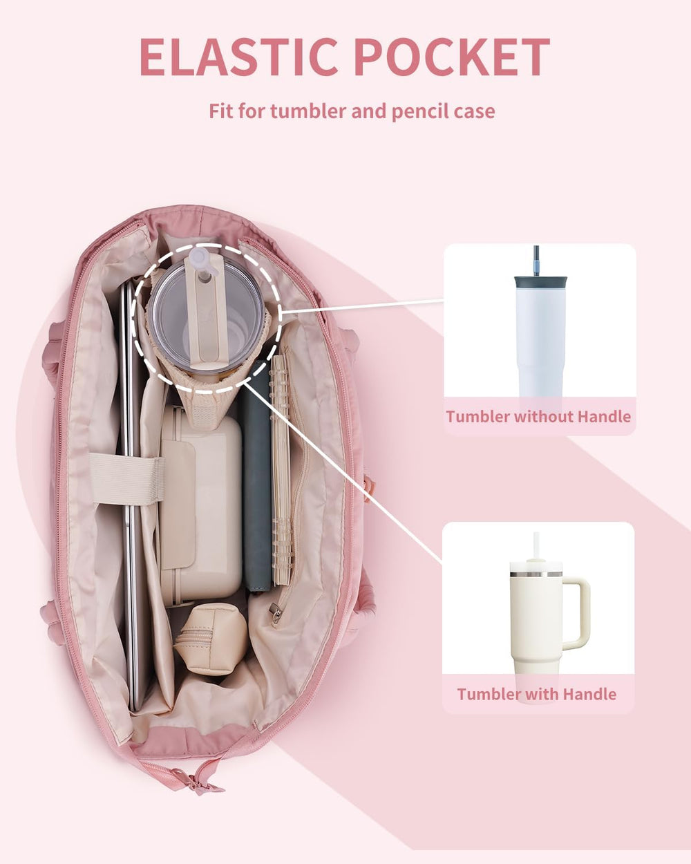 Padded Puffer Tote Bag - Beige