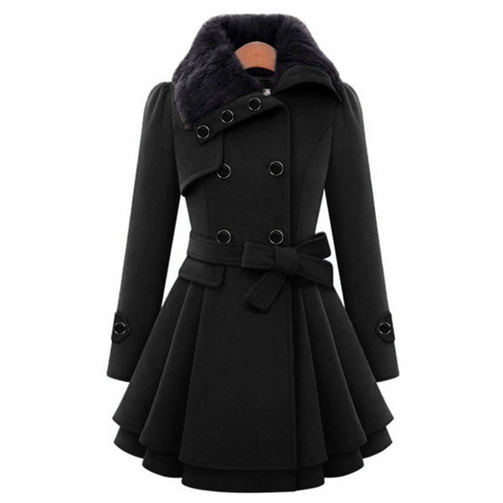 Warm and Long Ladies' Winter Coat - Vivienne