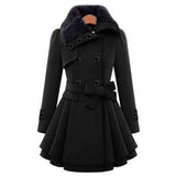 Warm and Long Ladies' Winter Coat - Vivienne