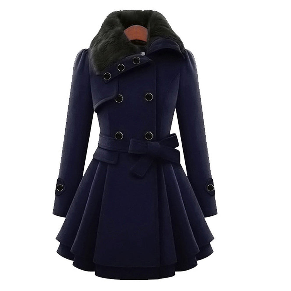 Warm and Long Ladies' Winter Coat - Vivienne