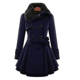 Warm and Long Ladies' Winter Coat - Vivienne