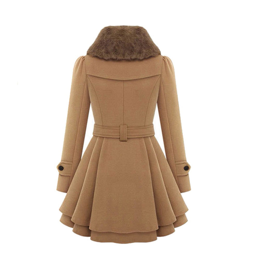 Warm and Long Ladies' Winter Coat - Vivienne