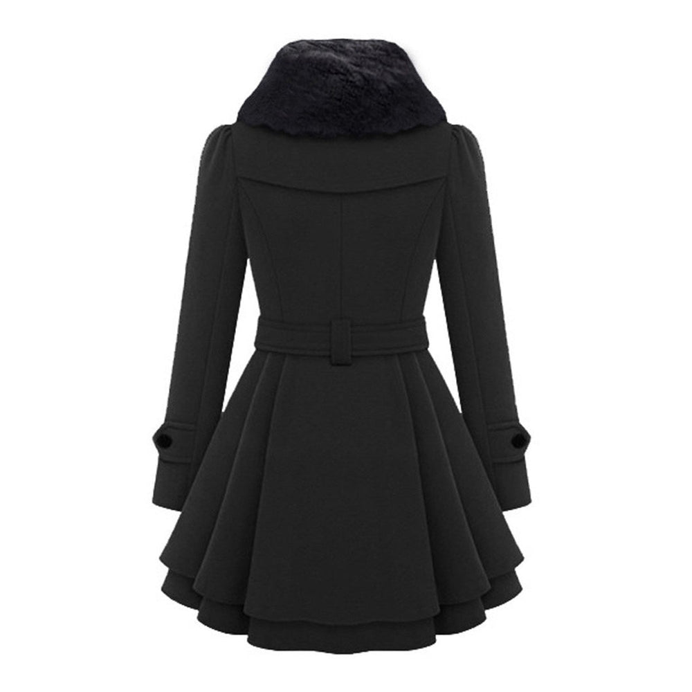Warm and Long Ladies' Winter Coat - Vivienne