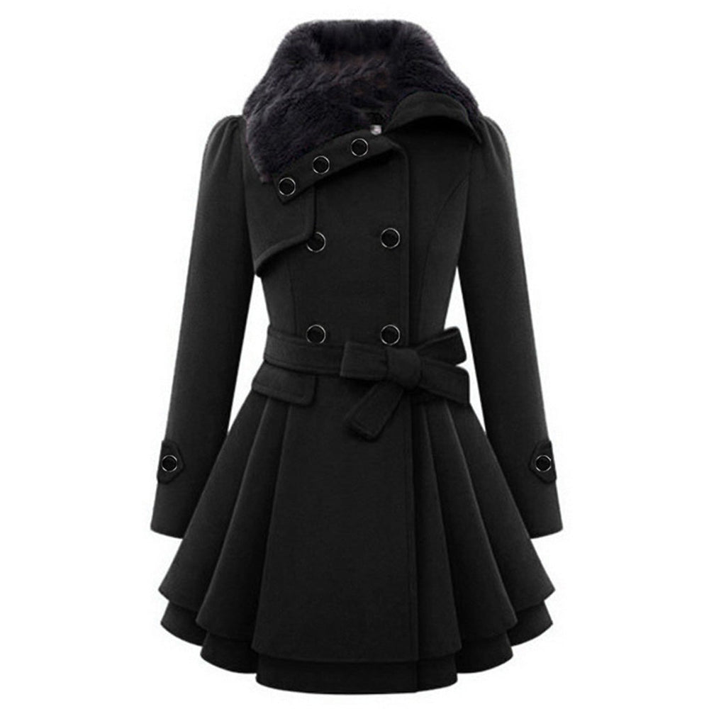Warm and Long Ladies' Winter Coat - Vivienne