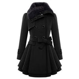 Warm and Long Ladies' Winter Coat - Vivienne