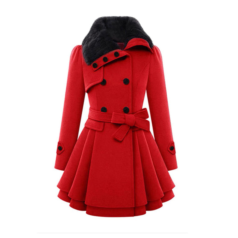 Warm and Long Ladies' Winter Coat - Vivienne