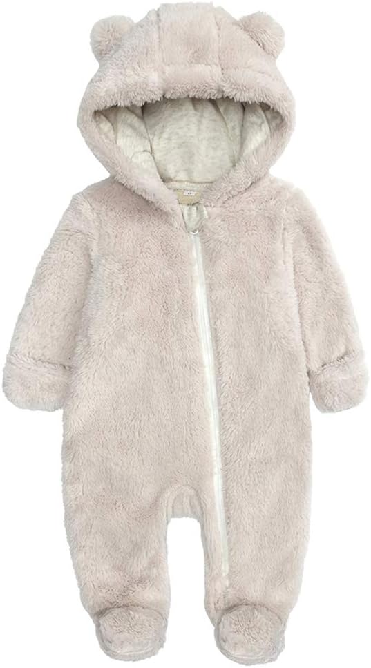 Cozy Hooded Baby Romper - Warm & Snuggly Infant Jumpsuit for Ultimate Comfort