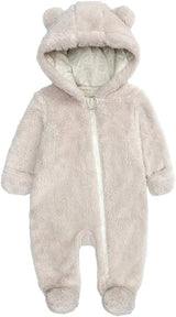 Cozy Hooded Baby Romper - Warm & Snuggly Infant Jumpsuit for Ultimate Comfort