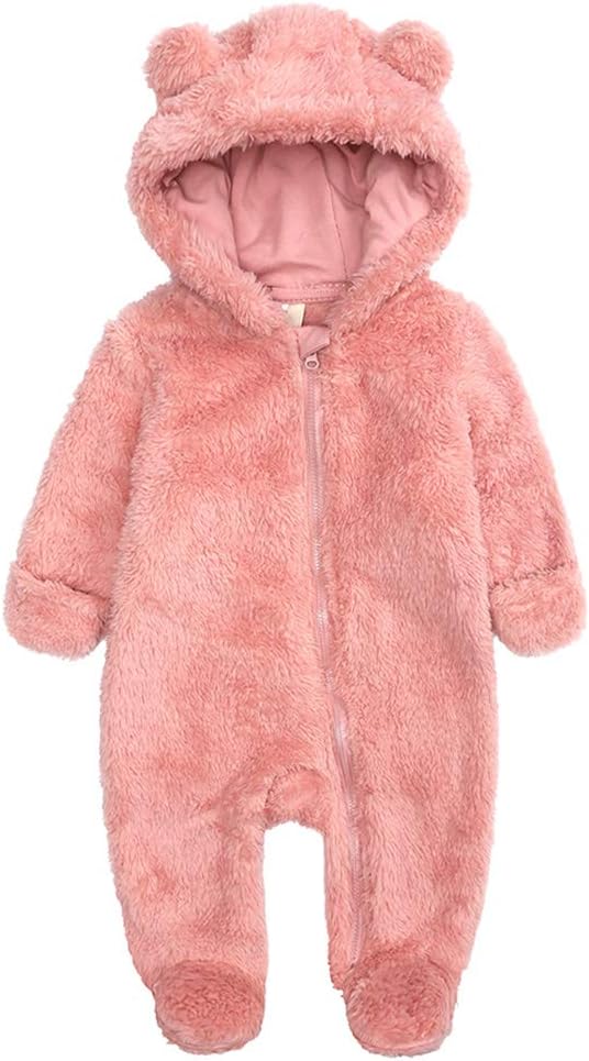 Cozy Hooded Baby Romper - Warm & Snuggly Infant Jumpsuit for Ultimate Comfort