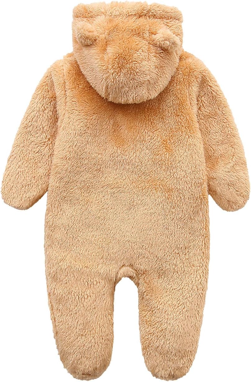 Cozy Hooded Baby Romper - Warm & Snuggly Infant Jumpsuit for Ultimate Comfort
