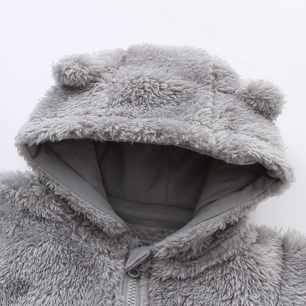 Cozy Hooded Baby Romper - Warm & Snuggly Infant Jumpsuit for Ultimate Comfort